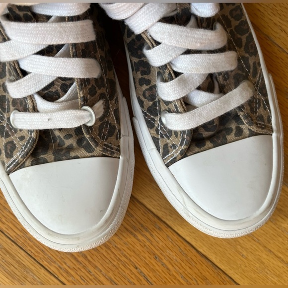 No Boundaries Brown and White Leopard Print High Tops Size 8 1/2 - Picture 6 of 9